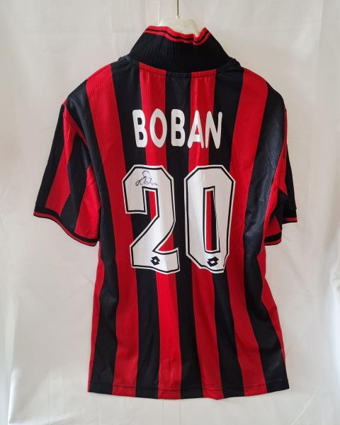 MAGLIA MILAN UFFICIALE BOBAN AUTOGRAFATA
