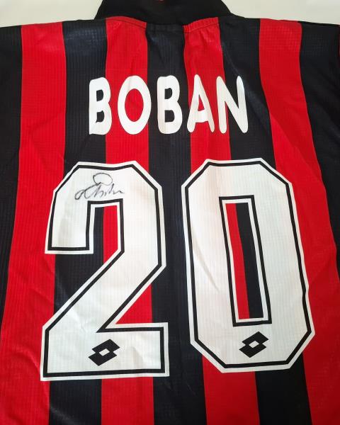 MAGLIA MILAN UFFICIALE BOBAN AUTOGRAFATA