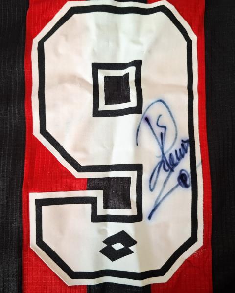 MAGLIA MILAN UFFICIALE KLUIVERT AUTOGRAFATA