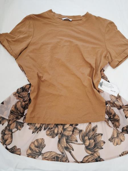 MAGLIA MOTIVI MARRONE SCHIENA VELATA TG L