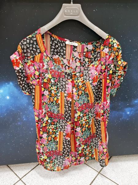 MAGLIA ROMI-HO' FANTASIA VELATA FIORI TG S