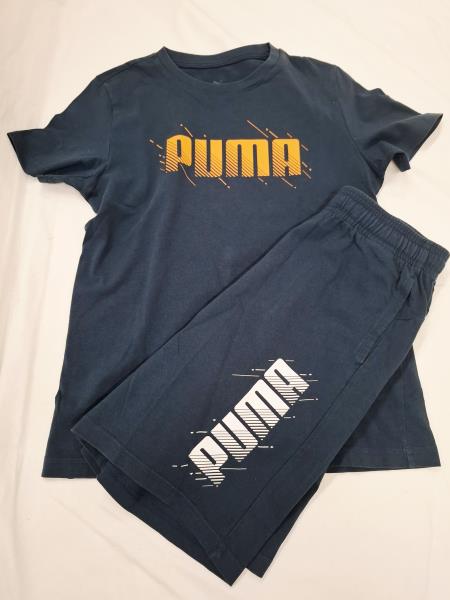 MAGLIA+PANTALONCINO PUMA BLU TG 11/12 ANNI
