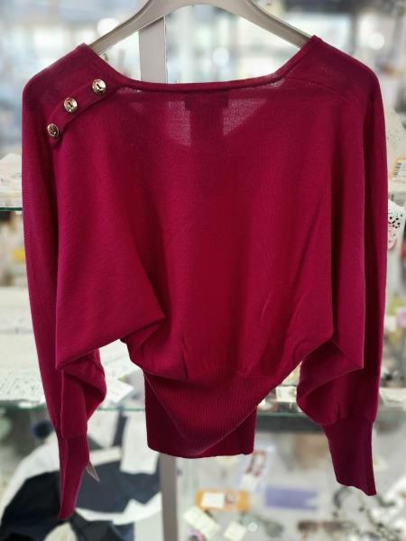 MAGLIONCINO LUISA SPAGNOLI FUCSIA TG M