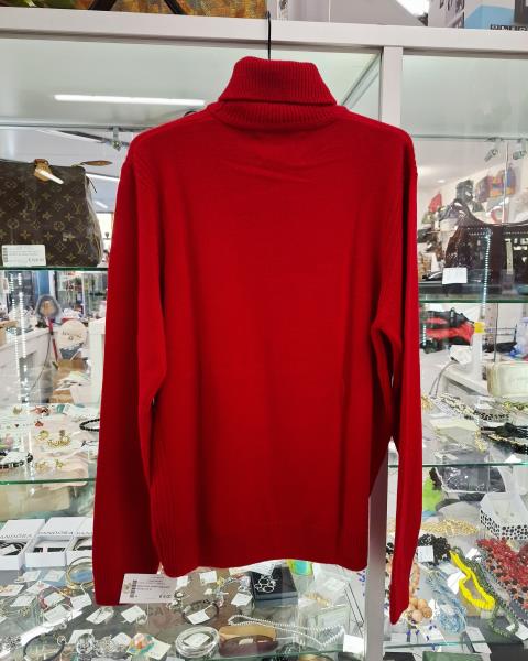 MAGLIONE HAPPY HOLIDAYS ROSSA TG XL