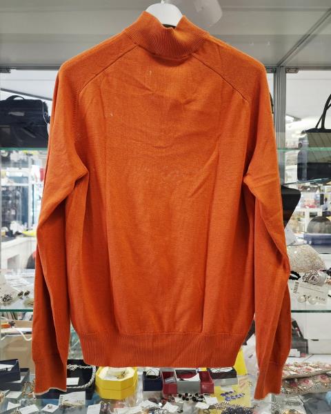 MAGLIONE UO LORO PIANA SETA ARANCIONE TG 50