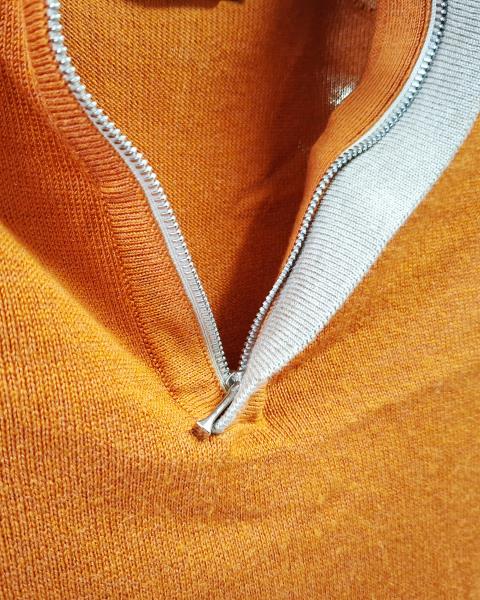 MAGLIONE UO LORO PIANA SETA ARANCIONE TG 50