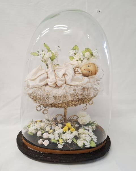 MARIA BAMBINA CON CUPOLA VETRO