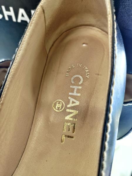 MOCASSINI CHANEL PELLE NERA N 40