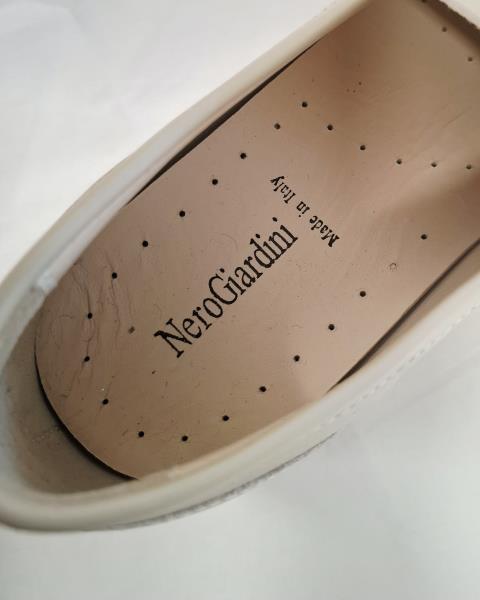 MOCASSINO NERO GIARDINI BEIGE N 37
