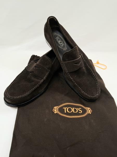 MOCASSINO TOD S MARRONE PELLE SCAMOSCIATO N.7,5 (calza 41)