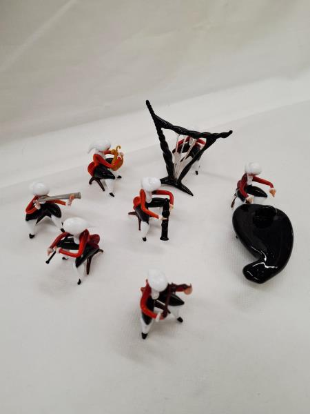 MUSICISTI ORCHESTRA VETRO MURANO