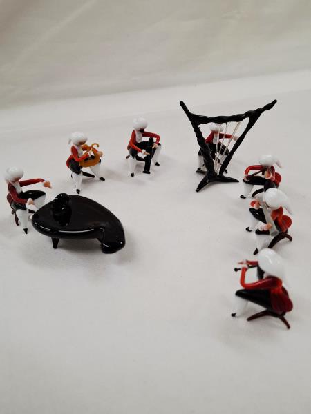 MUSICISTI ORCHESTRA VETRO MURANO