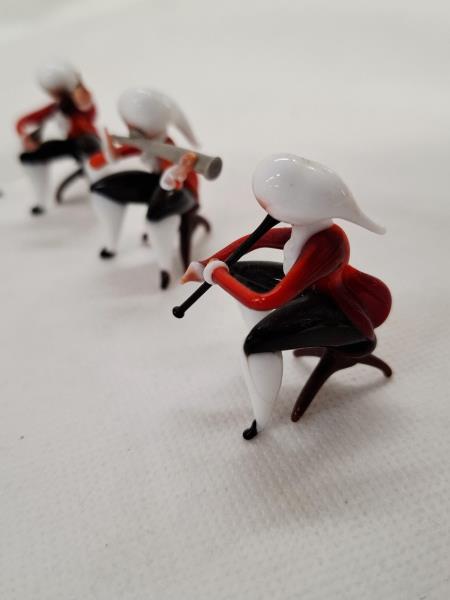 MUSICISTI ORCHESTRA VETRO MURANO