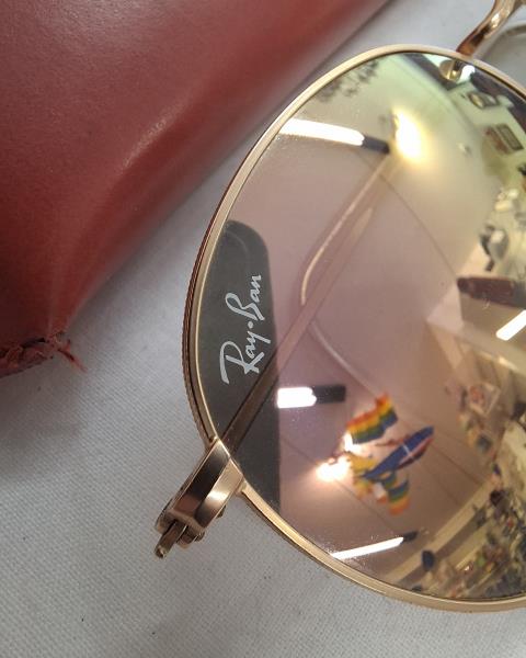 OCCHIALI DA SOLE RAY BAN DORATI SPECCHIATI
