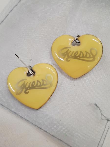 ORECCHINI CUORE GUESS GIALLO