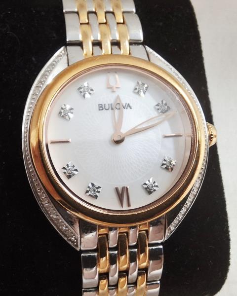 OROLOGIO BULOVA ACCIAIO GHIERA DORATA