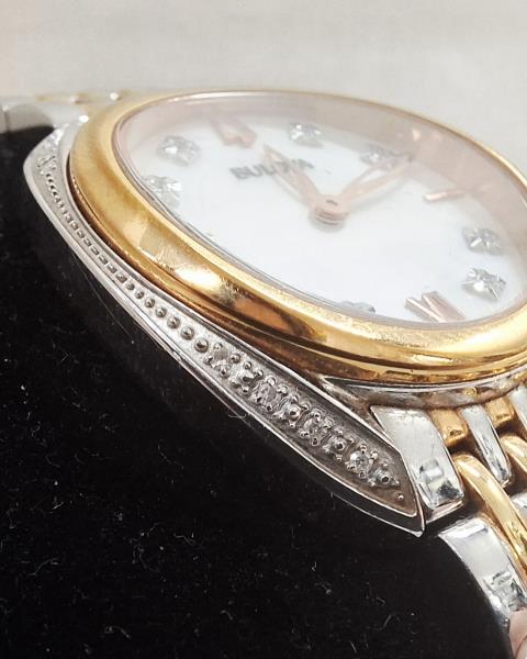 OROLOGIO BULOVA ACCIAIO GHIERA DORATA