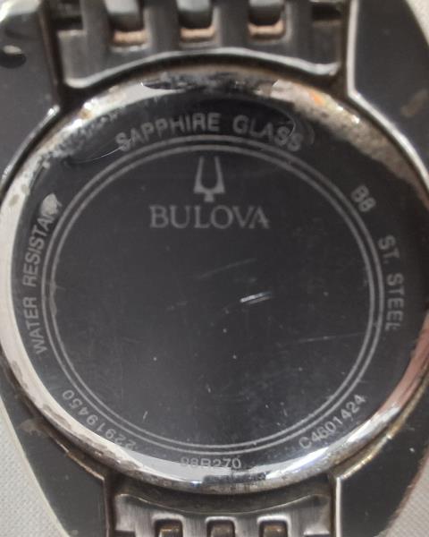 OROLOGIO BULOVA ACCIAIO GHIERA DORATA