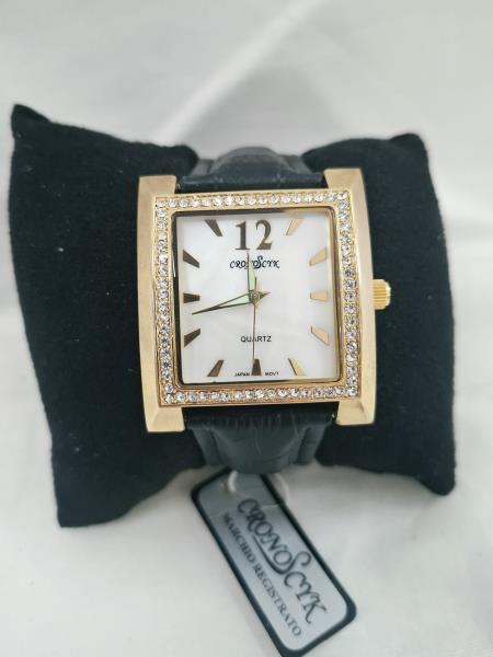 OROLOGIO DONNA CRONOSCYK GHIERA DORATA STRASS