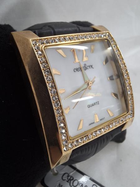 OROLOGIO DONNA CRONOSCYK GHIERA DORATA STRASS