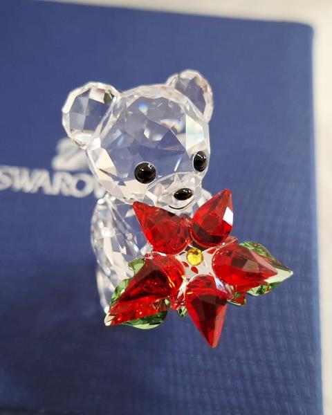 ORSETTO SWAROVSKI CON STELLA DI NATALE