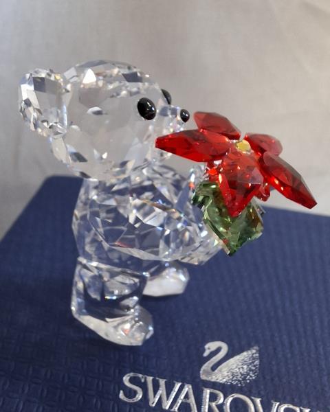 ORSETTO SWAROVSKI CON STELLA DI NATALE