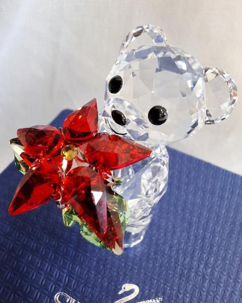 ORSETTO SWAROVSKI CON STELLA DI NATALE