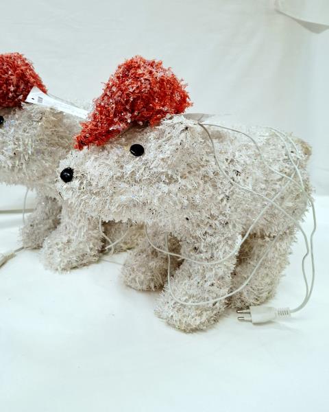 ORSETTO NATALIZIO LUMINOSO CAPPELLINO ROSSO