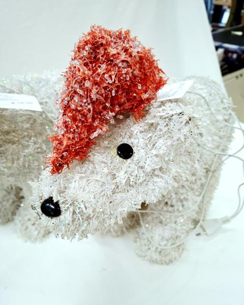 ORSETTO NATALIZIO LUMINOSO CAPPELLINO ROSSO