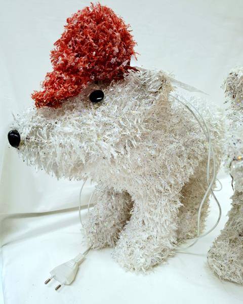 ORSETTO NATALIZIO LUMINOSO CAPPELLINO ROSSO