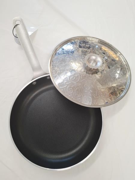 PADELLA ANTIADERENTE ALESSI CON COPERCHIO