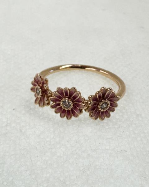 PANDORA ANELLO FIORELLINI ROSA