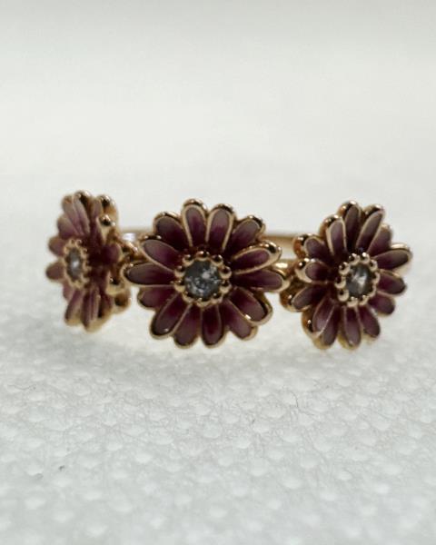 PANDORA ANELLO FIORELLINI ROSA