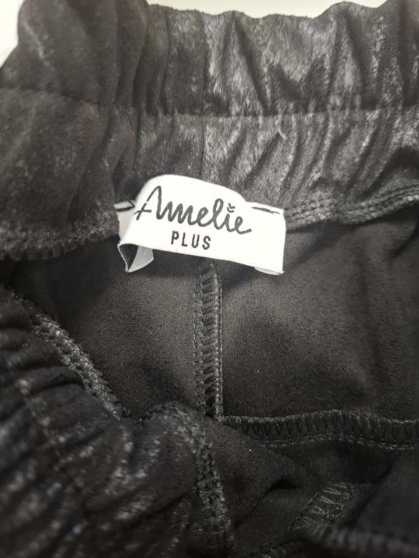 PANTA AMELIE NERO GAMA LARGA EFFETTO SCAMOSCIATO