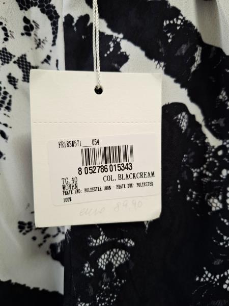 PANTA FRACOMINA FANTASIA BIANCO NERA TG 40