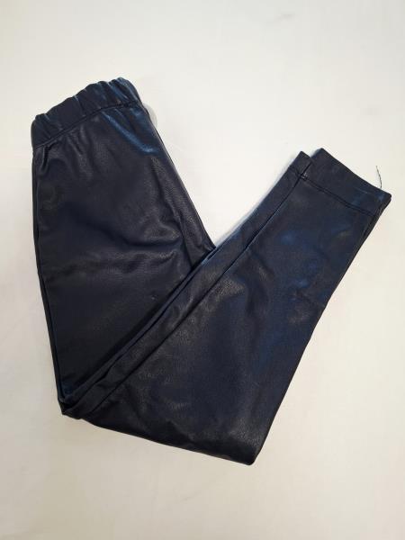 PANTA MONNALISA BIMBA ECOPELLE BLU TG 6 ANNI