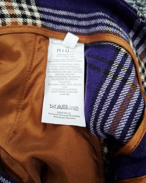 PANTA NIU SCOZZESE VIOLA TG M