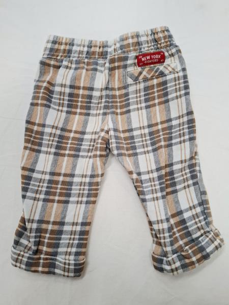 PANTA ORIGINAL MARINES SCOZZESE BEIGE TG 3/6 MESI