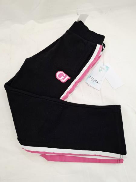 PANTA TUTA GUESS NERO RIGA ROSA BIANCA TG 5 ANNI