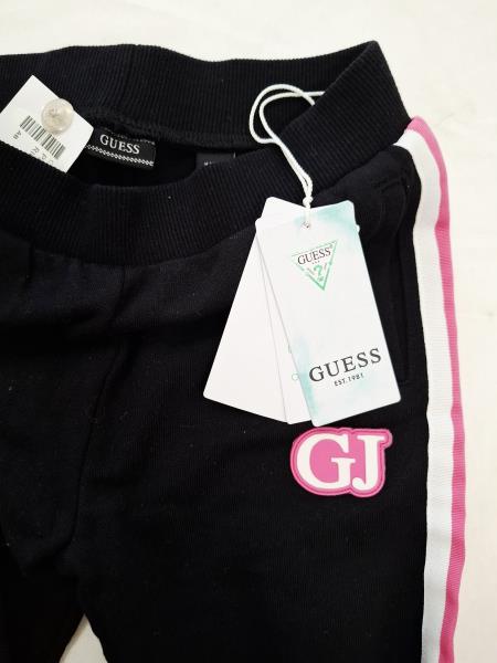 PANTA TUTA GUESS NERO RIGA ROSA BIANCA TG 5 ANNI