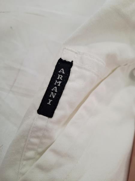 PANTA UOMO ARMANI JEANS BIANCO TG 46