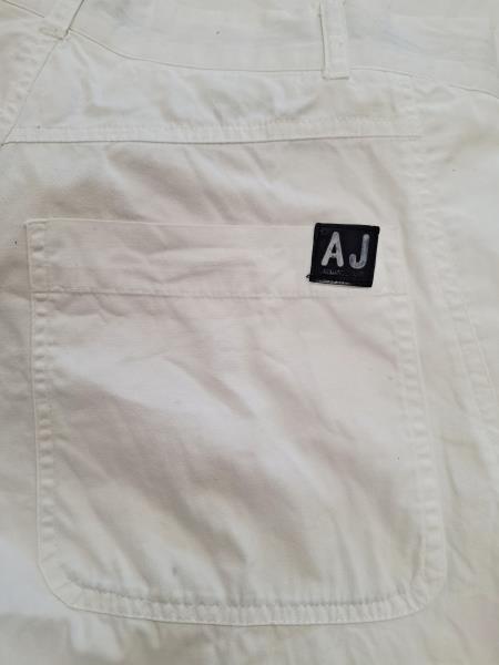 PANTA UOMO ARMANI JEANS BIANCO TG 46