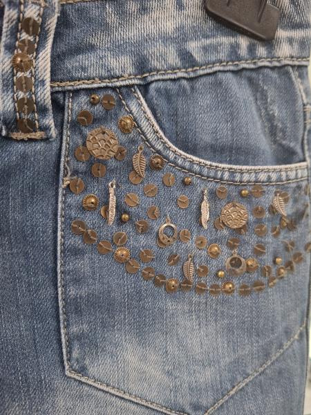 PANTALONCINO MOTIVI JEANS BORCHIE TG 40
