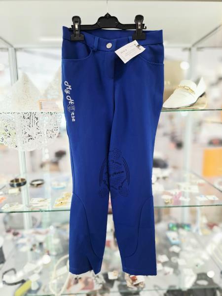 PANTALONE DA EQUITAZIONE MY HORSE BLU TG 12 ANNI