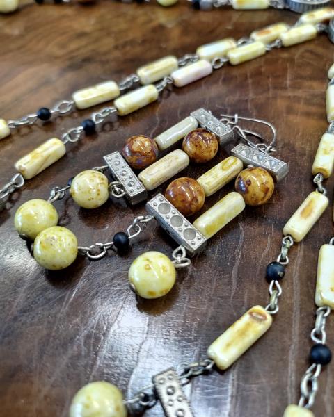 PARURE COLLANA BRACCIALE ORECCHINI PIETRE
