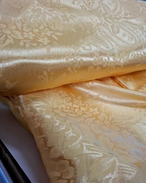 PARURE LENZUOLA GIALLO OCRA SETA