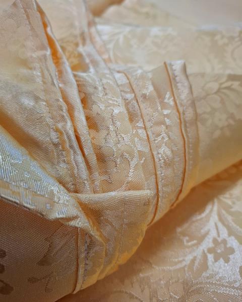 PARURE LENZUOLA GIALLO OCRA SETA