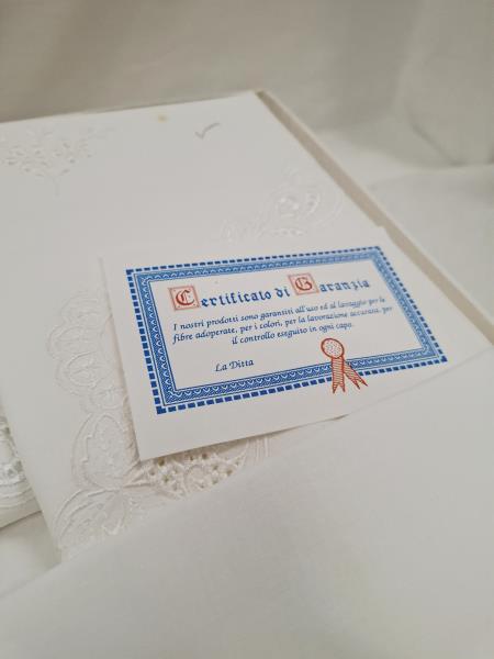 PARURE LENZUOLA MATRIMONIALI BIANCHE RICAMI