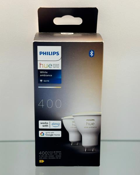PHILIPS HUE - FARETTO LED WHITE AMBIANCE GU10 400  (CONFEZIONE DA 2)