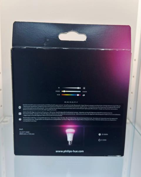 PHILIPS HUE - LAMPADINA LED SMART WHITE AND COLOR AMBIANCE E27 800 (CONFEZIONE DA 3)
